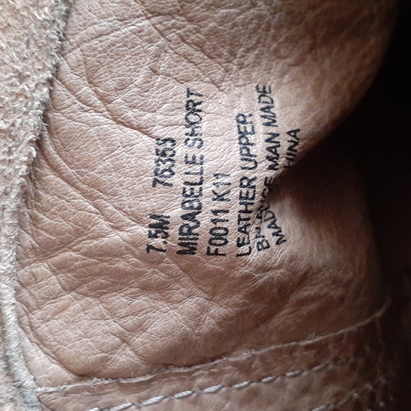 FRYE Mirabelle Short Suede Boots Size 7.5M - Picture 11 of 12